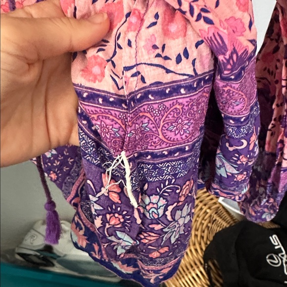 Spell folk town boho blouse blossom S pre- owned - Picture 5 of 7